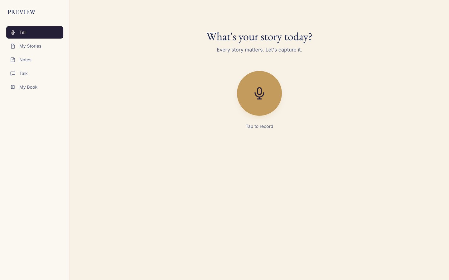 storywithin.you interface